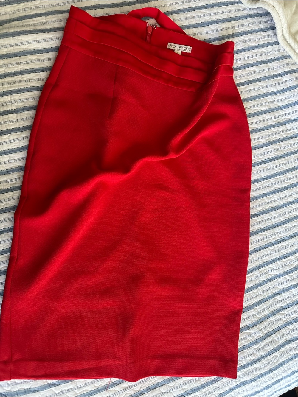 Eva Mendes New York and company. Red Pencil Skirt - Classic Women's Workwear
